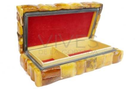 Caja de joyas Amber – elegante organizador de accesorios de moda, diseño premium