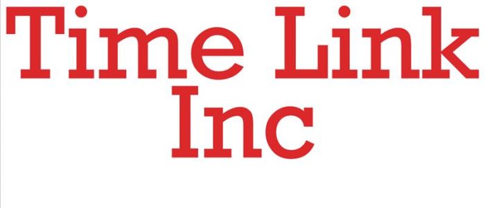 Logotipo moderno de Time Link Inc – Innovación en gestión del tiempo y tecnología